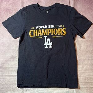 Fanatics 2020 L Los Angeles Dodgers World Series Champions Shirt Size Small MLB